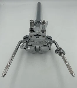 Ludwig Double Tom Holder Drum Mount – Modular Chrome Rack Clamp Post USA 19” - Picture 1 of 11