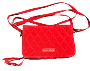 Vera Bradley Red Cherry Hipster Quilted Crossbody Bag Handtasche Adjust Strap - Bild 1 von 10