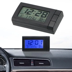 Electronic Display Digital Clock Adjustable Auto Thermometer Replacement - Picture 1 of 11