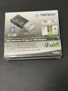 TrendNet Mini Wireless Networking N Speed USB Adapter TEW-649UB WiFi - Picture 1 of 1