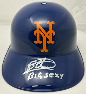 Bartolo Colon Signed New York Mets Souvenir Batting Helmet Big Sexy Insc PSA 455 - Picture 1 of 2