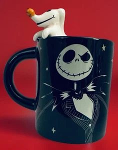 Tazza caffè Disney Nightmare Before Christmas Jack Skellington, Sally & Zero - Nuova - Foto 1 di 7