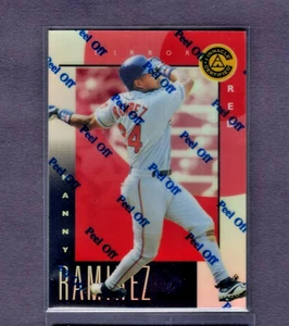 1998 PINNACLE CERTIFIED MIRROR RED PARALLEL BANKRUPTCY #13 MANNY RAMIREZ SSP - Picture 1 of 2
