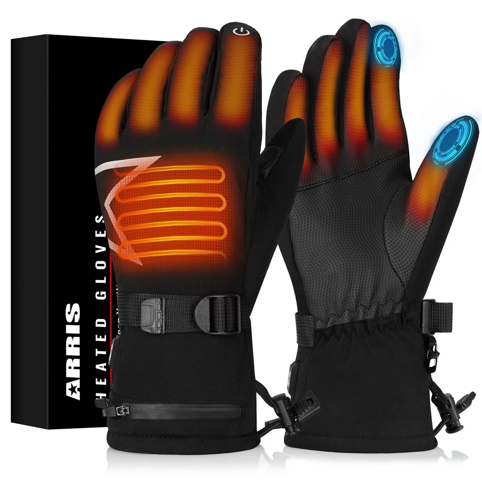 Guantes térmicos ARRIS para hombre y mujer - Guantes de invierno eléctricos recargables Foto 1 de 4