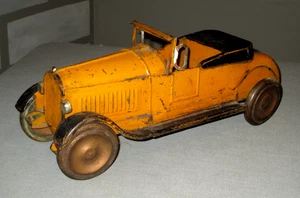 1930-DAYTON COUNTRY CLUB PACKARD ROADSTER-GYRO MOTOR-PRESSED STEEL TOY-ORG RARE - Picture 1 of 14
