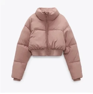 ZARA Cropped Puffer Jacket - Picture 1 of 5