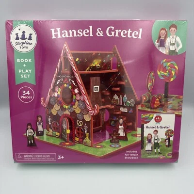 Storytime Toys Hansel and Gretel Book and Play Set With Carry Case 34 Pieces - Image 1 of 4