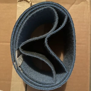 3-1/2" x 16” Surfacing Conditioning Belt (3 Belts) Very Fine Blue Unisand - Picture 1 of 5