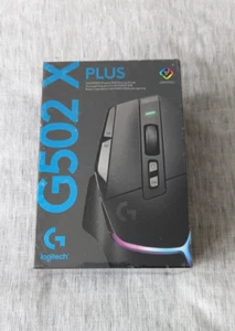 LOGITECH G502 X Plus Wireless Optical Gaming Mouse - Black - BRAND NEW - Picture 1 of 3