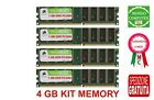 4 Gb Kit Memoria / Ram Ddr1 (4 X 1 Gb) 400 Mhz Pc3200  Pc Fisso Corsair