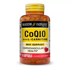 Mason Natural CO Q10 WITH L-CARNITINE SOFTGELS - Picture 1 of 1