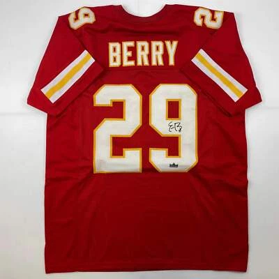 Camiseta deportiva facsímil autografiada Eric Berry Kansas City roja reimpresión talla XL para hombre Foto 1 de 4