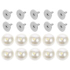100pcs Hair Dryer Pearl Buttons with Screws, No Sew Clothing Instant Button