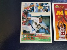 Jose Canseco Oakland A's RBI Prototype Bronze #6P White Border OVERSIZE Oddball