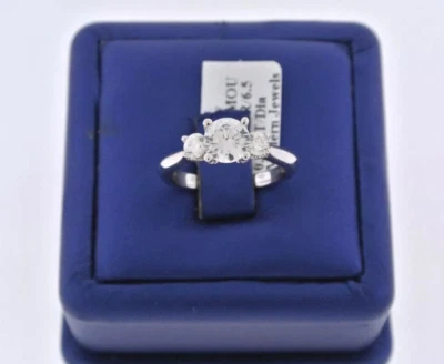 Montaje de anillo de compromiso de diamantes Scott Kay de oro blanco de 14 k de 0,75 quilates, 5,3 g Foto 1 de 4