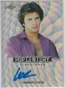 LEAF POP CENTURY 2019 AUTOGRAPH AUTO CARD LORENZO LAMAS SIGNED RENEGADE - Picture 1 of 1