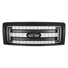 Grille Hood Mounted Black Textured Surround Fits 13-14 Ford F150 Pickup 8244