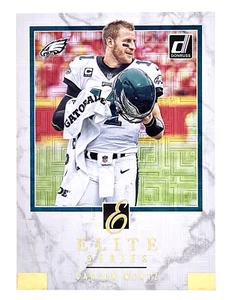 2018 Donruss Elite Series Carson Wentz Philadelphia Eagles - Picture 1 of 2