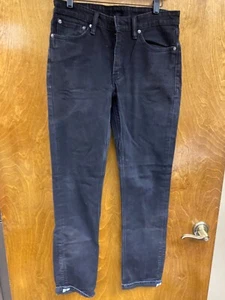 Men "Levi 511" black denim jeans. Size. 32 x. 34. P.O. - Picture 1 of 2