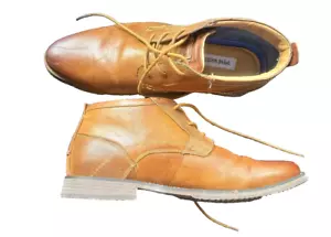 Steve Madden Botas Chukka de Cuero Marrón P-Pallen Para Hombre 13 Con Cordones - Imagen 1 de 10