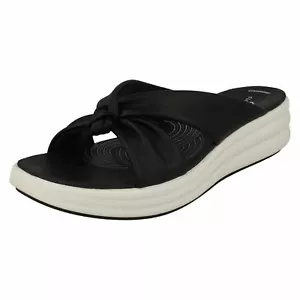 Damas Clarks Informales Cloudsteppers Cojín Puntera Suave Poste Sandalias Drift Ave - Imagen 1 de 10