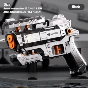 🔫 Burst Into Fun – Press-Type Black Water Gun with Continuous Fire! - Photo 1 sur 1