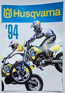 NEW GENUINE RETRO 1994 MODELS HUSQVARNA BIKE SALES/TECHNICAL BROCHURE/FLYER - Picture 1 of 4