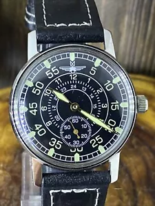 OROLOGIO DA POLSO VINTAGE STURMANSKIE AVIATOR MATRIMONIO STILE MILITARE SOVIETICO URSS - Foto 1 di 12