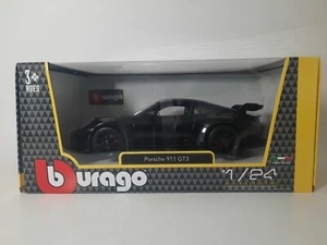 Modellino Statico Porsche 911 GT3 (2021) BBurago Auto Nero Scala 1:24 - Foto 1 di 1