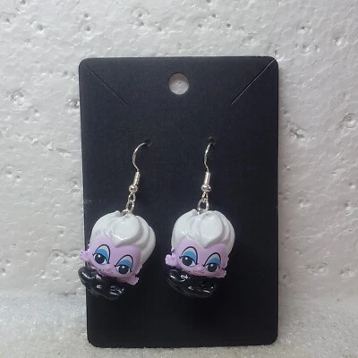Pendientes blandibles Disney Doorables Ursula Sirenita Espalda Plata Esterlina Foto 1 de 3