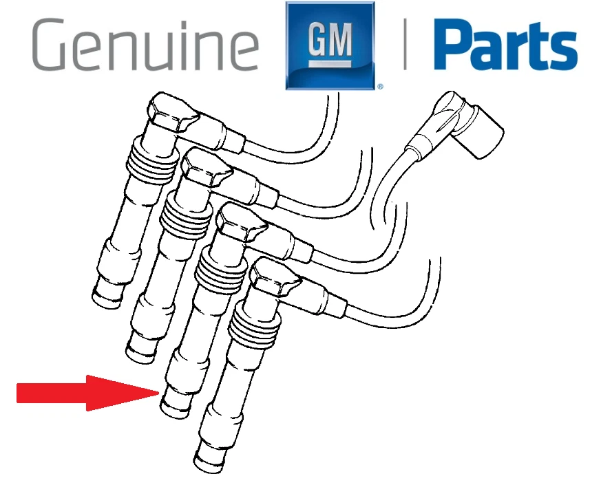 GENUINE VAUXHALL ASTRA F CLASSIC VECTRA B CORSA B TIGRA A SPARK PLUG CABLE No 3 - Image 1 of 1