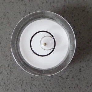 Nivel de burbuja espiritual profesional, blanco, guía de bola de metal, mini diana pequeña - Imagen 1 de 5