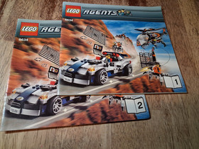 LEGO Agents 8634 Turbocar Chase  Instructon Manual Only GUC No Bricks