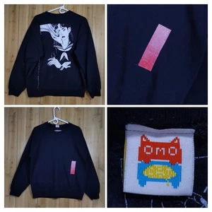 Sudadera OMOCAT Calavera Niña Grande Cuello Redondo Pullover Suéter Anime Arte RARA - Imagen 1 de 15