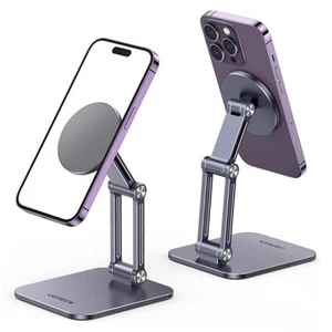 Magnetic Phone Stand Compatible with MagSafe iPhone Holder for Desk Grey - Photo 1 sur 7