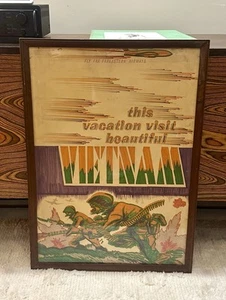 Plakat Anti-Vietnamkrieg 1966 von David Nordahl, handverziert, gerahmt - Bild 1 von 7