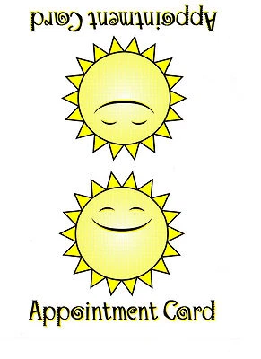 SONNENLIEGE BRÄUNUNG KUNDE / KUNDEN EIGENE AUFZEICHNUNG SITZUNG TERMINKARTEN x 50