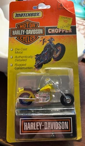 1993 Matchbox Limited GOLD CHOPPER BIKE Harley Davidson MotorCycle 76246 - Picture 1 of 3