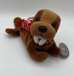 De colección 1997 Coca Cola Morsa Peluche Gorro Juguete Promocional - Imagen 1 de 5