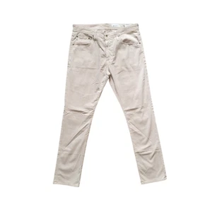 Adriano Goldschmied The Everett Sueded Stretch Sateen Pants in Ivory Men's 34X34 - Picture 1 of 7