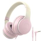 L22 Wired Headphones for Kids Girls Boys Women with Microphone Foldable Stere...