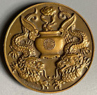 Art deco Bronze Medaille Messageries Maritimes Viet-nam Raymond Tschudin 1952