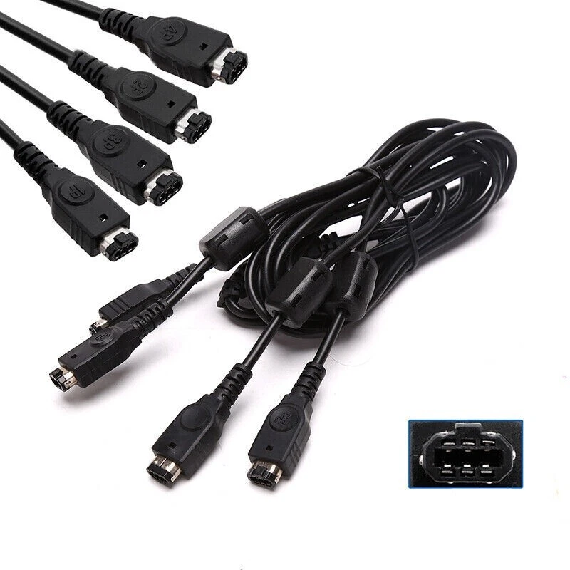 NINTENDO GBA 1.5M - 4 Multijugadores Cable de Enlace GameBoy Advance Foto 1 de 1