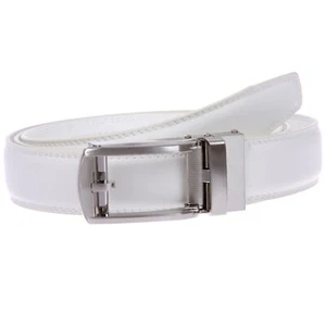 Men's Microfiber Adjustable Automatic Ratchet Slide Perfect Fit Belt - Picture 1 of 20