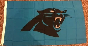 CAROLINA PANTHERS LOGO fremont die 3x5ft flag superior quality GENUINE NFL Lic - Picture 1 of 4