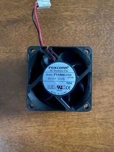 FOXCONN 60mm x 60 mm x 25mm DC 12V brushless Fan 0.15A | P/N PVA060G12Q - Picture 1 of 3