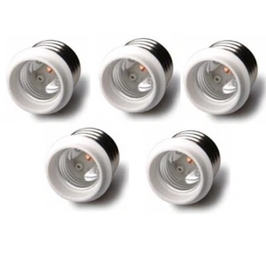 5-pack Light Bulb Socket Adapter Mogul Base E39 to Medium E26 Screw Reducer A194 - Picture 1 of 5