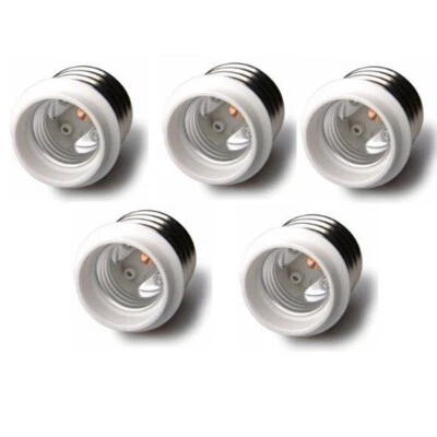 5-pack Light Bulb Socket Adapter Mogul Base E39 to Medium E26 Screw Reducer A194 - Image 1 of 4