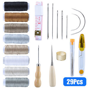 29 PCS Upholstery Sail Carpet Leather Canvas Repair Curved Hand Sewing Needles