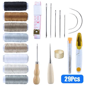 29 PCS Upholstery Sail Carpet Leather Canvas Repair Curved Hand Sewing Needles - Picture 1 of 8